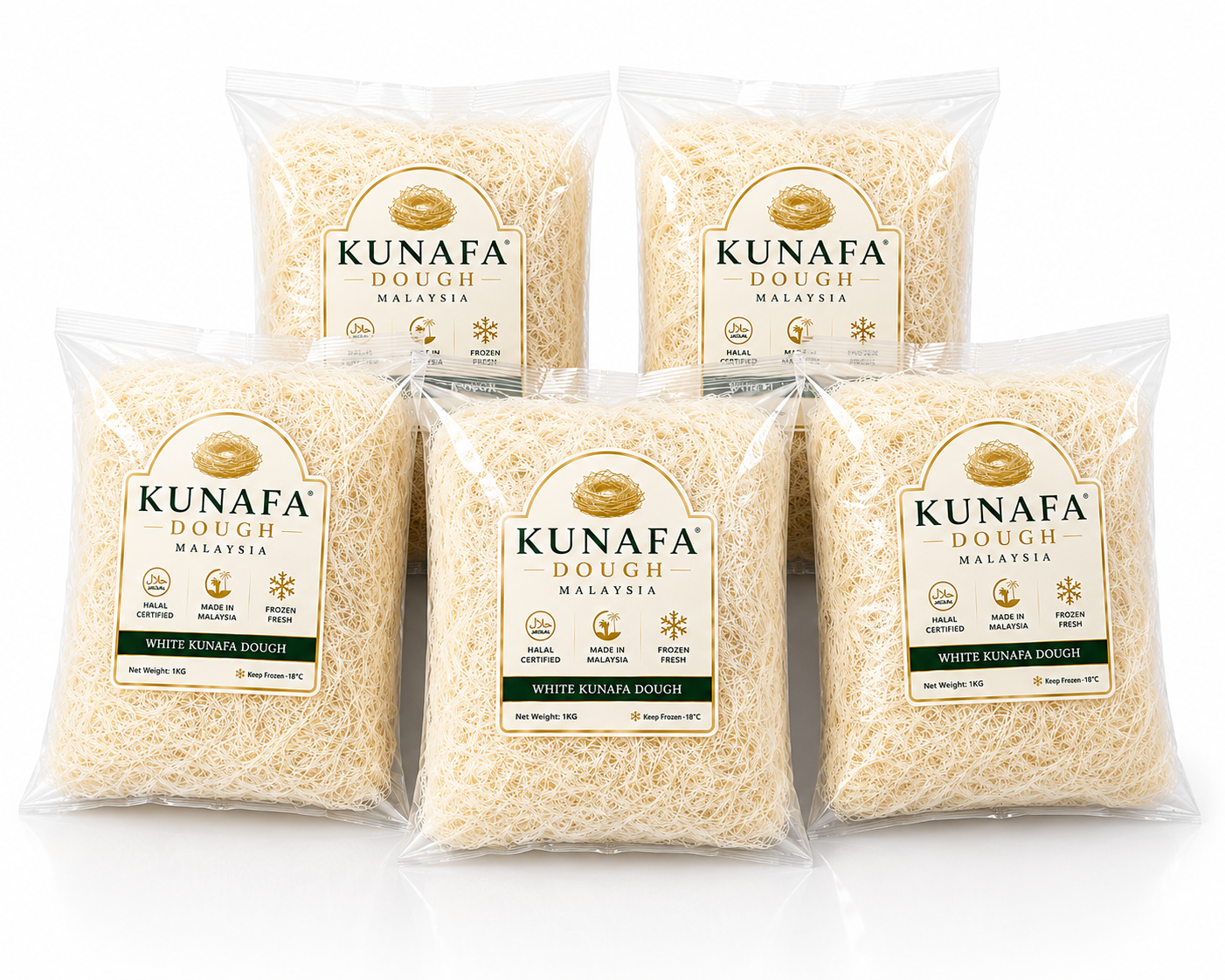 Buy White Kunafa Dough Malaysia | Fresh, Halal & Premium