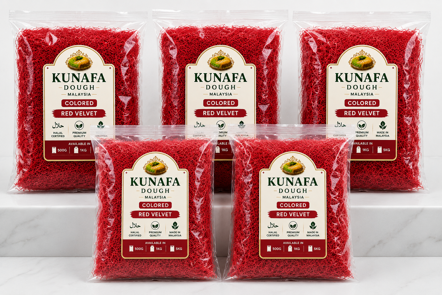 Colored Kunafa Dough Malaysia | Premium & Halal | Wholesale