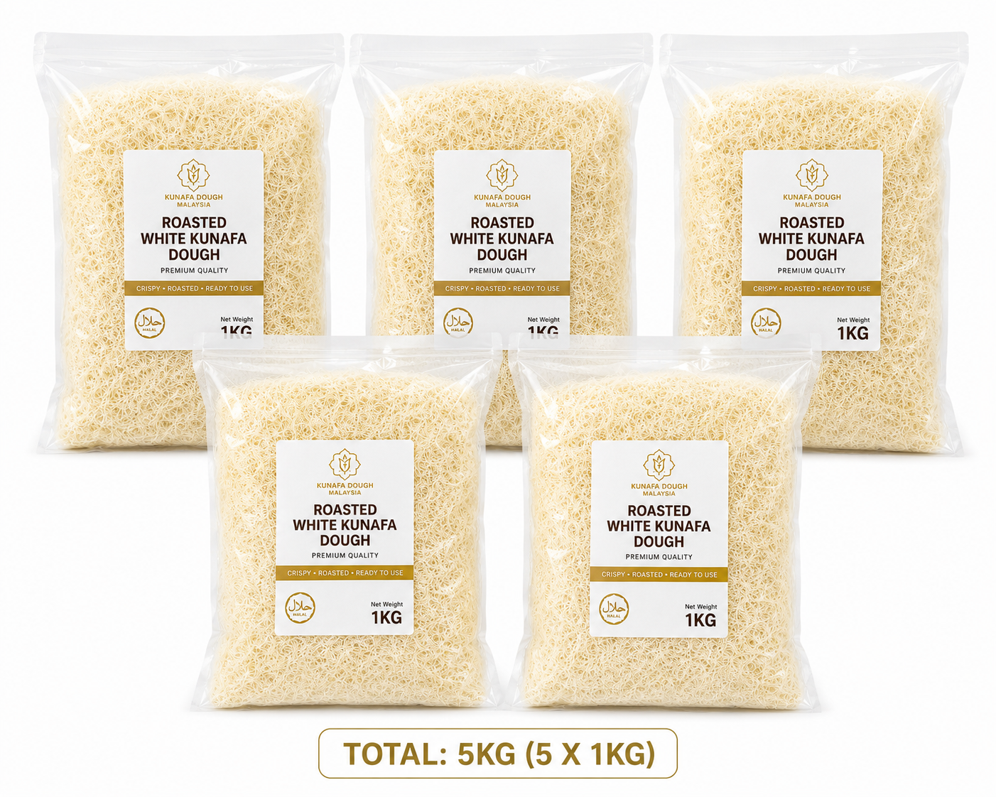 Buy Roasted Kunafa Dough Malaysia | Crispy, Halal & Premium